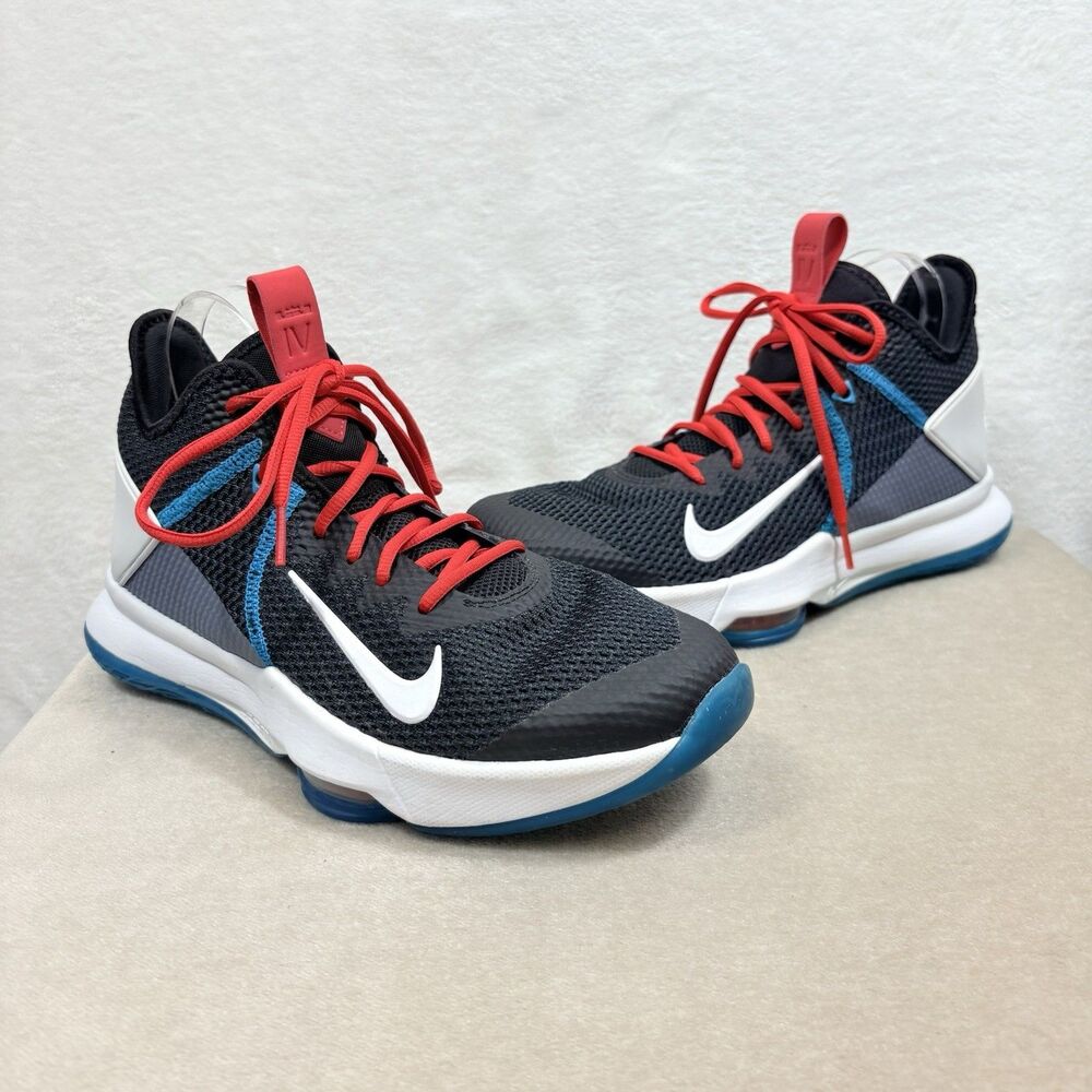 Nike Mens LeBron Witness IV Mens Size 10.5 Black Athletic Basketball Shoes